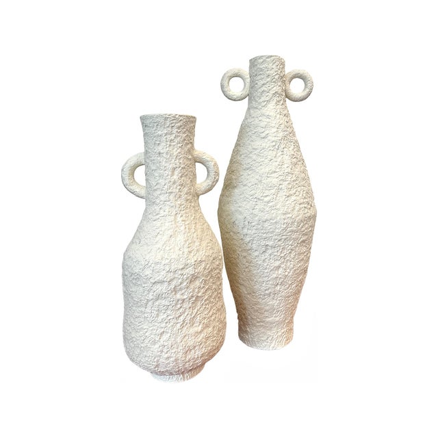 Contemporary Rowan Double Handle Vase - Medium For Sale - Image 3 of 11