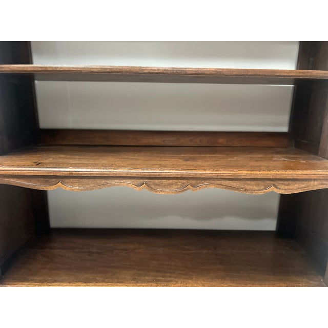 Louis XV Style 2-Part Wall-Mounted Bookcase in Oak, 20th Century For Sale - Image 6 of 16