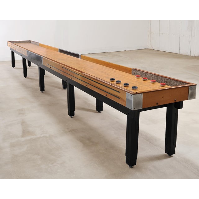 20th Century Americana Arcade Shuffleboard Game Table 22 Ft For Sale - Image 18 of 18