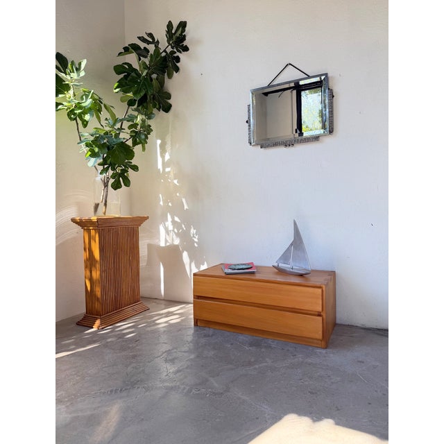 Model of a polished aluminum sailboat; we love the overall graphic design with its clean, simple lines. Patina from use. -...