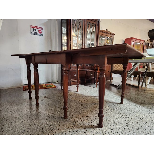 Late 20th Century Willett Wildwood Cherry Wood Dining Set For Sale - Image 14 of 15
