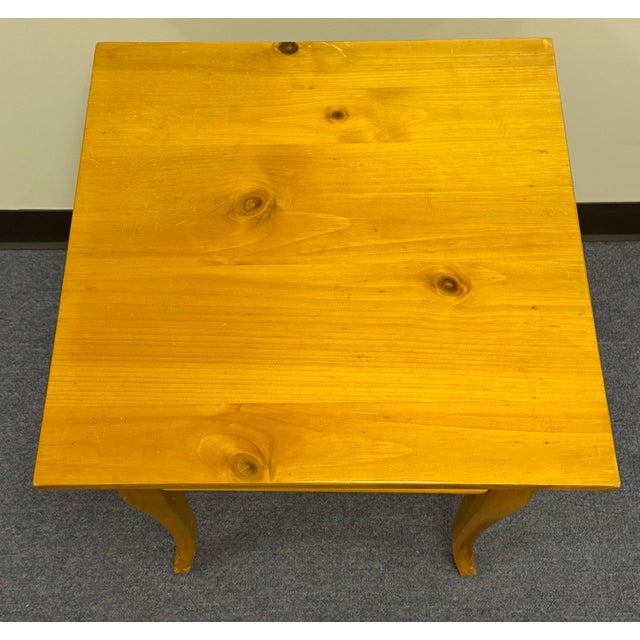 Brown Vintage Lane Furniture Pine End Table / Nightstand For Sale - Image 8 of 11