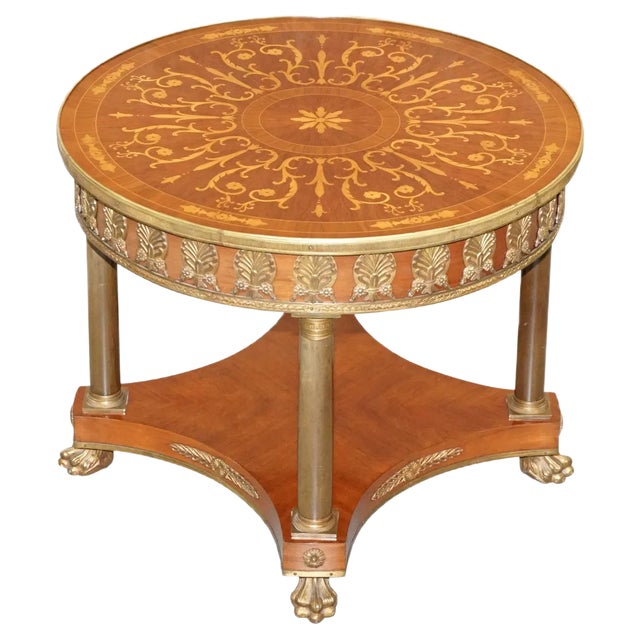 Large Occasional Side Table in Patinated Bronze For Sale