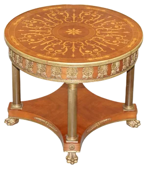 Large Occasional Side Table in Patinated Bronze
