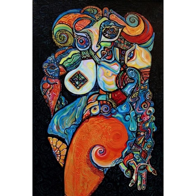Alexander Arshansky, "Female Trouble" Abstract/Cubist Piece For Sale
