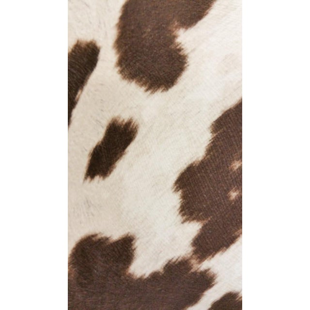 Faux Cowhide Ottoman Chairish