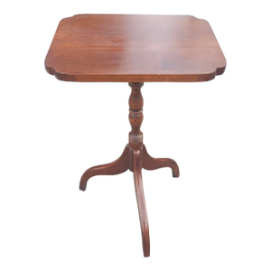 Mid Century Hitchcock Mahogany Tripod Floor Candle Stand