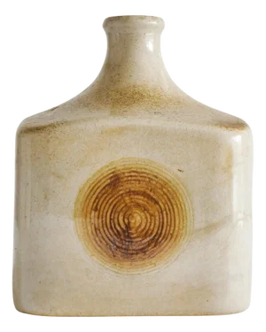 Mid-Century Wood Imprint Studio Pottery Vase, 1960s