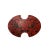 Chinese Distressed Brick Red Phoenix Graphic Oval Shape Box For Sale - Image 4 of 5