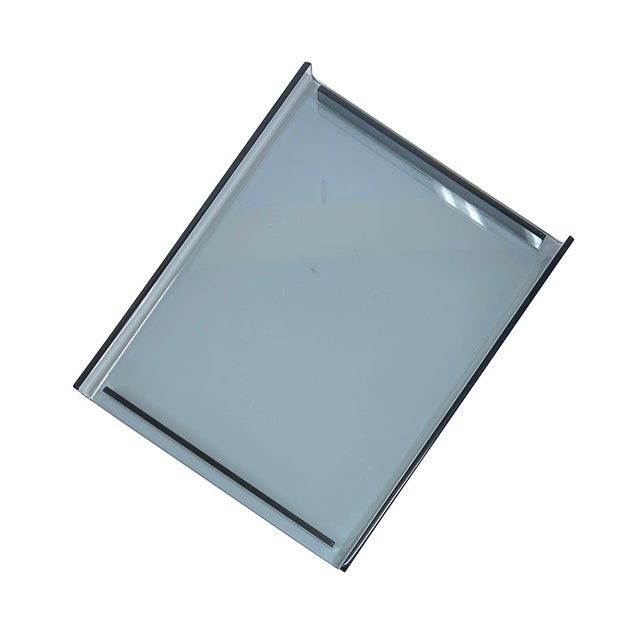 Sleek Cool Grey Lucite Serving Trays For Sale - Image 9 of 13