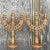 Vintage Boho Hand Painted Candelabra - a Pair For Sale In West Palm - Image 6 of 8