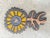 Black Ceramic Flower Wall Sculpture by Elisabeth Vandeweghe for Perignem, 1960s For Sale - Image 8 of 12