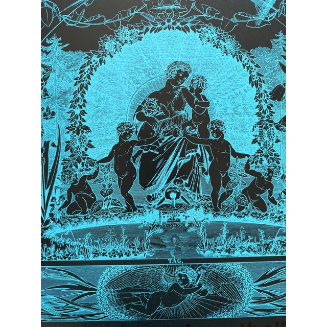 Paper Almir Mavignier (1925–2018), Philipp Otto Runge Und Seine Zeit, Tageszeiten: Tag, Kunsthalle Hamburg, 1977, Exhibition Poste, Printed in Germany For Sale - Image 7 of 14