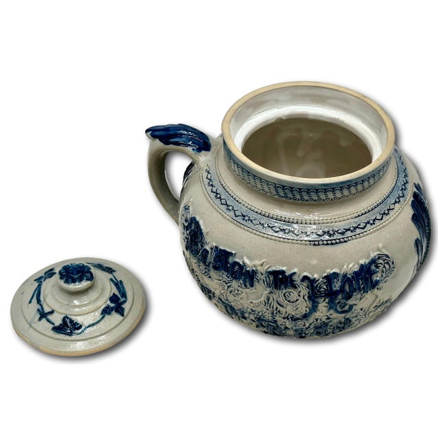 Antique American Stoneware Boston Home the of the Bean & Spirit of 76 Bunker Hill Baked Bean Pot in Pristine Condition For Sale - Image 9 of 18