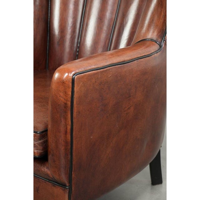Club Chair in Sheepskin Leather For Sale - Image 12 of 15