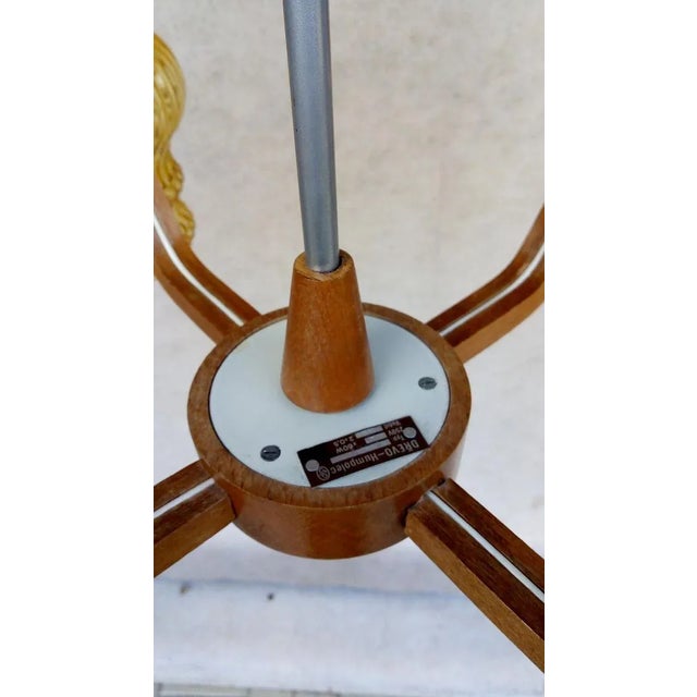 Wood Vintage Chandelier by Drevo Humpolec for Inva Litomerice, 1970s For Sale - Image 7 of 12