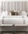 Contemporary Remy Linen Standard Pillowcase, Optic White & Sterling For Sale - Image 3 of 4