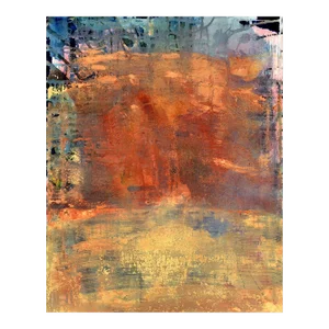 Contemporary Abstract Oil on Canvas Painting "A Quintet for Keith Jarrett (Paris)" by Yari Ostovany