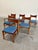 Mid-Century Modern Mid-Century Modern Tuxedo Walnut Dining Chairs, Attributed to Lane, Set of 6 For Sale - Image 3 of 10