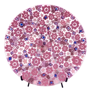 Pink Murano Glass Plate from YourMurano