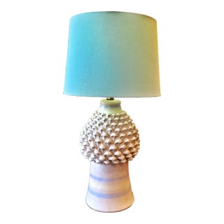 Pinecone Table Lamp With Pastel Stripes Attrib. Ivo De Santis for Gli Etruschi For Sale