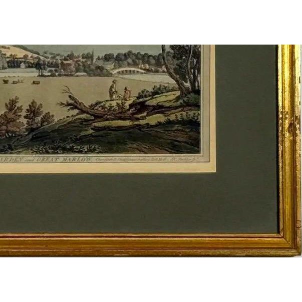 Antique 1793 Hand-Colored Aquatint – "Court Garden & Great Marlow" by j.c. Stadler For Sale - Image 9 of 12