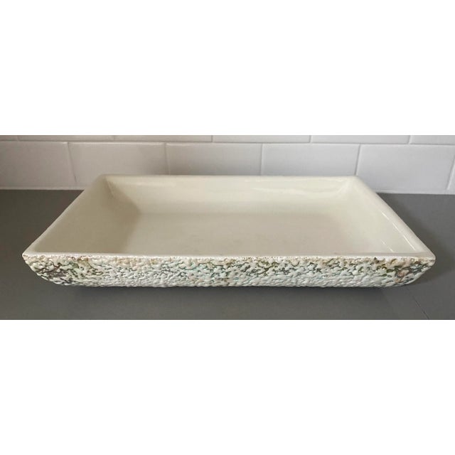 Mid-Century Modern Textured Ceramic Dish For Sale - Image 9 of 9