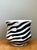 Mid-Century Modern Vintage Italian Zebra Striped Cache Pot For Sale - Image 3 of 13