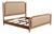 Ethan Allen King 'Allesandra' Upholstered Bed Frame For Sale