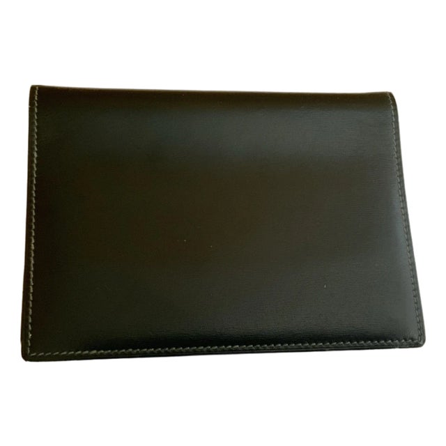 Hermes Green Leather Agenda Cover For Sale