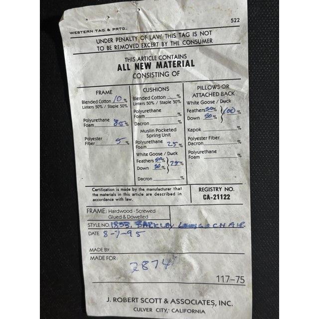 Textile 1970s Ward Bennett Tufted Club Chairs - a Pair For Sale - Image 7 of 8