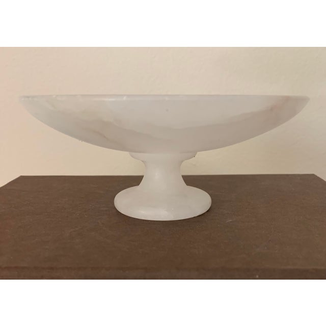 Petite Alabaster Vintage Pedestal Bowl Chairish