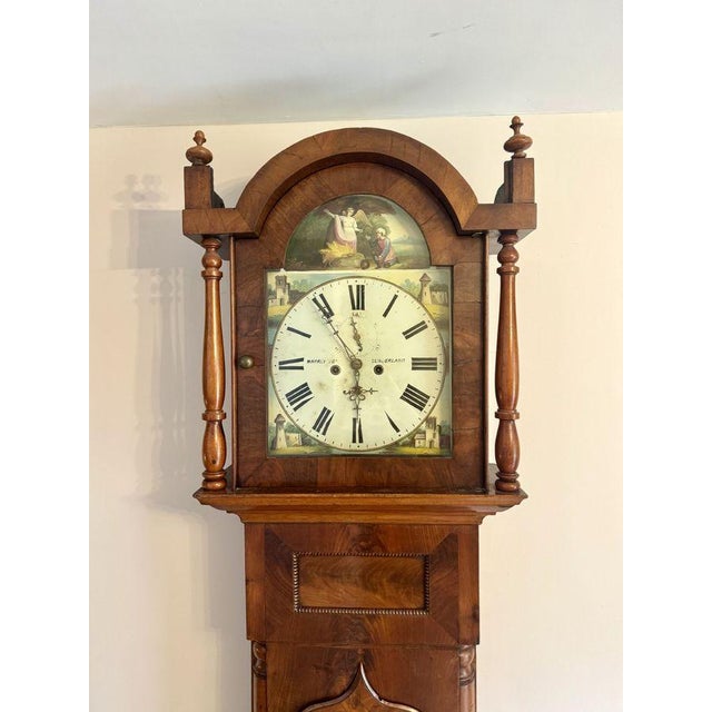 Early 19th Century Antique Mahogany Arch Dial Longcase Clock, 1820 For Sale - Image 5 of 7