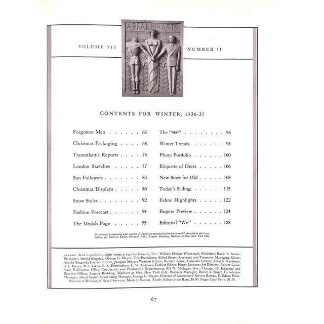 Apparel Arts Winter 1936-37 For Sale - Image 4 of 18