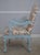 French Provincial Pair of French Provincial Blue Frame Open Arm Chairs For Sale - Image 3 of 18