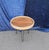 Vintage Round Side Table with Oak Top, 1970s For Sale - Image 3 of 5