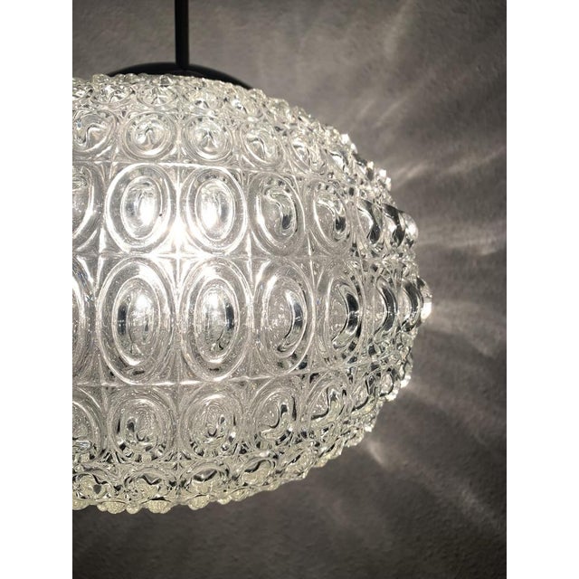 Metal Bubble Glass Pendant Lamp, 1970s For Sale - Image 7 of 10