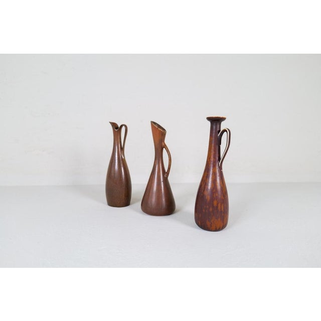 Mid-Century Modern Mid-Century Ceramic Vases by Gunnar Nylund for Rörstrand, 1950s, Set of 3 For Sale - Image 3 of 17