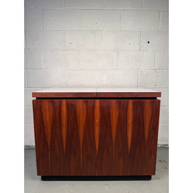Mid 20th Century Solid Teak Rolling Bar For Sale - Image 15 of 16