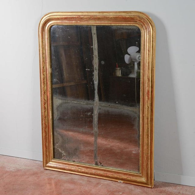 Gold leaf fireplace mirror on bolo. France louis philippe era 19th century measures 89 x 5 x h 120 category mirror style...