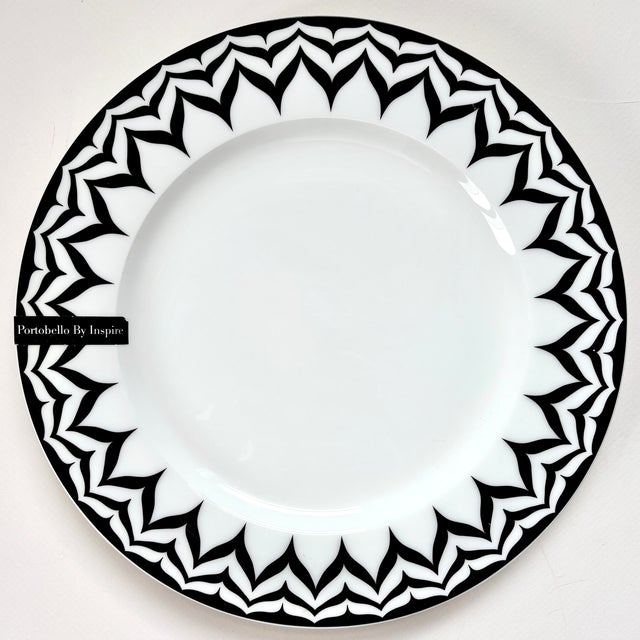 Portobello by Inspire Bone China Serving Plates, Set of Two For Sale - Image 4 of 11