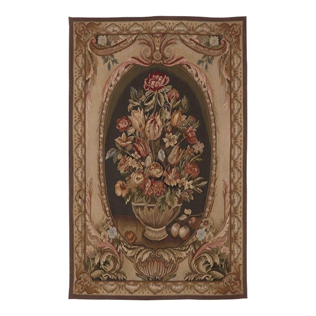 Bay Floral Small Handwoven Tapestry - 140 X 88 Cm (4'6" X 2'9") - Requires Rod Size 2 For Sale