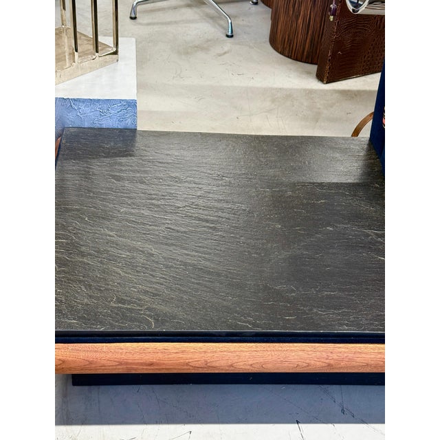 1960’s Adrian Pearsall Sectional Sofa Set with Slate Inset Ends Re-upholstered For Sale - Image 12 of 12