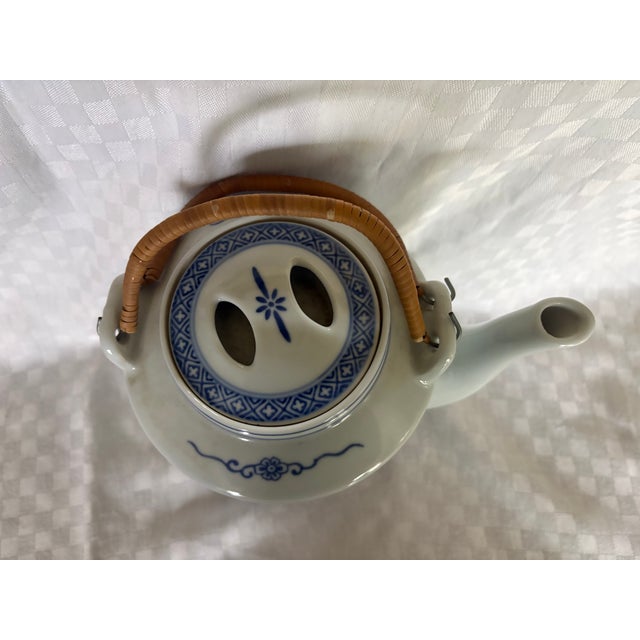 Ceramic 1970s Chinese Rice Grain Porcelain Tea Pot For Sale - Image 7 of 15
