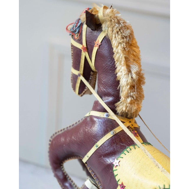 French Decorative Horse in Moleskin with Saddle and Harness, 20th Century For Sale - Image 4 of 13