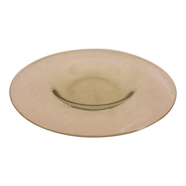 Carder Steuben Small Pale Green Glass Underplate For Sale