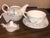 White Delton Porcelain Peacock & Botanical Tea for One Set in Decorative Gift Box For Sale - Image 8 of 13