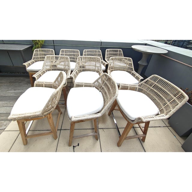 Powder coated aluminum frame with hand-woven oatmeal colored all-weather synthetic weave, which is resistant to cracking,...