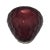 Murano Glass Burgundy “Ferro Battuto” Vase For Sale - Image 10 of 10