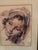 This is a mid century modern framed print of the late 18th century / early 19th century French artist, Jean-Baptiste...